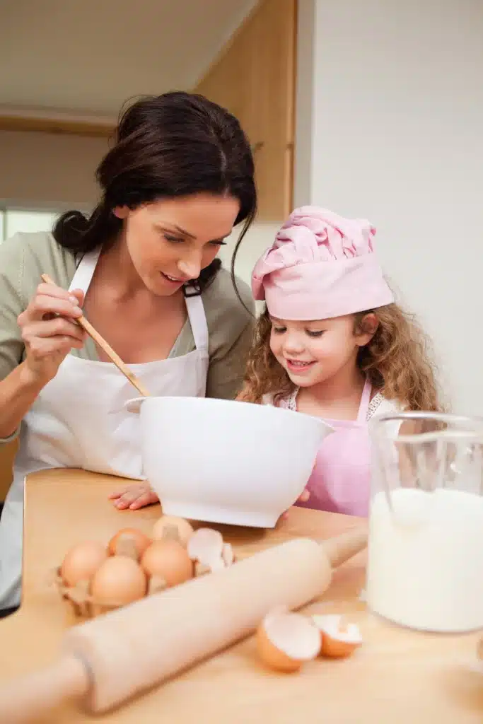 About Me 3 mother daughter preparing cookies